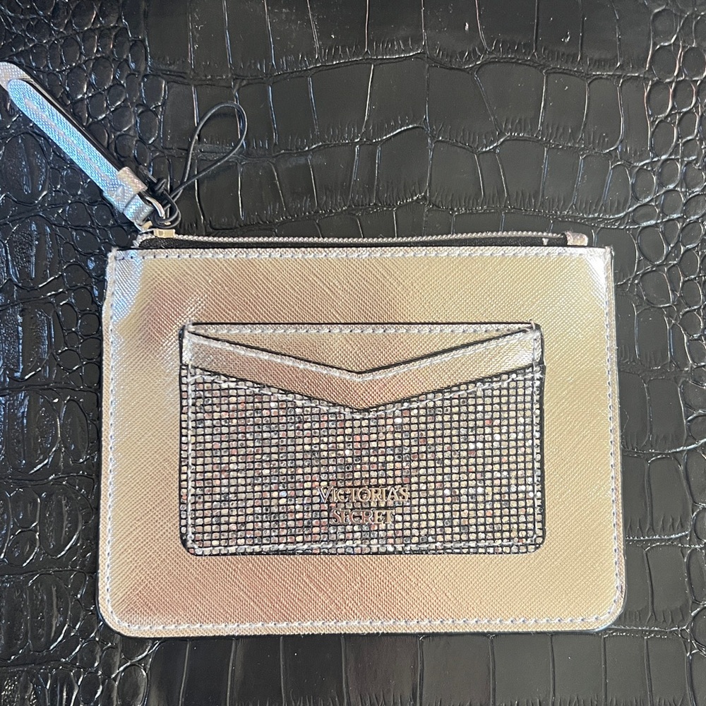 Victoria's Secret Metallic keychain wallet/cardholder